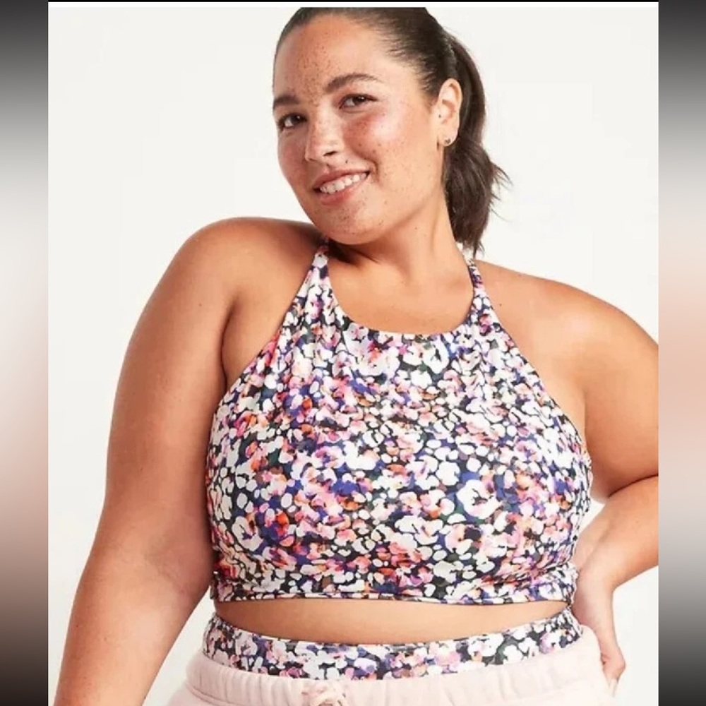 Old Navy Multicolor Floral Sports Bra
